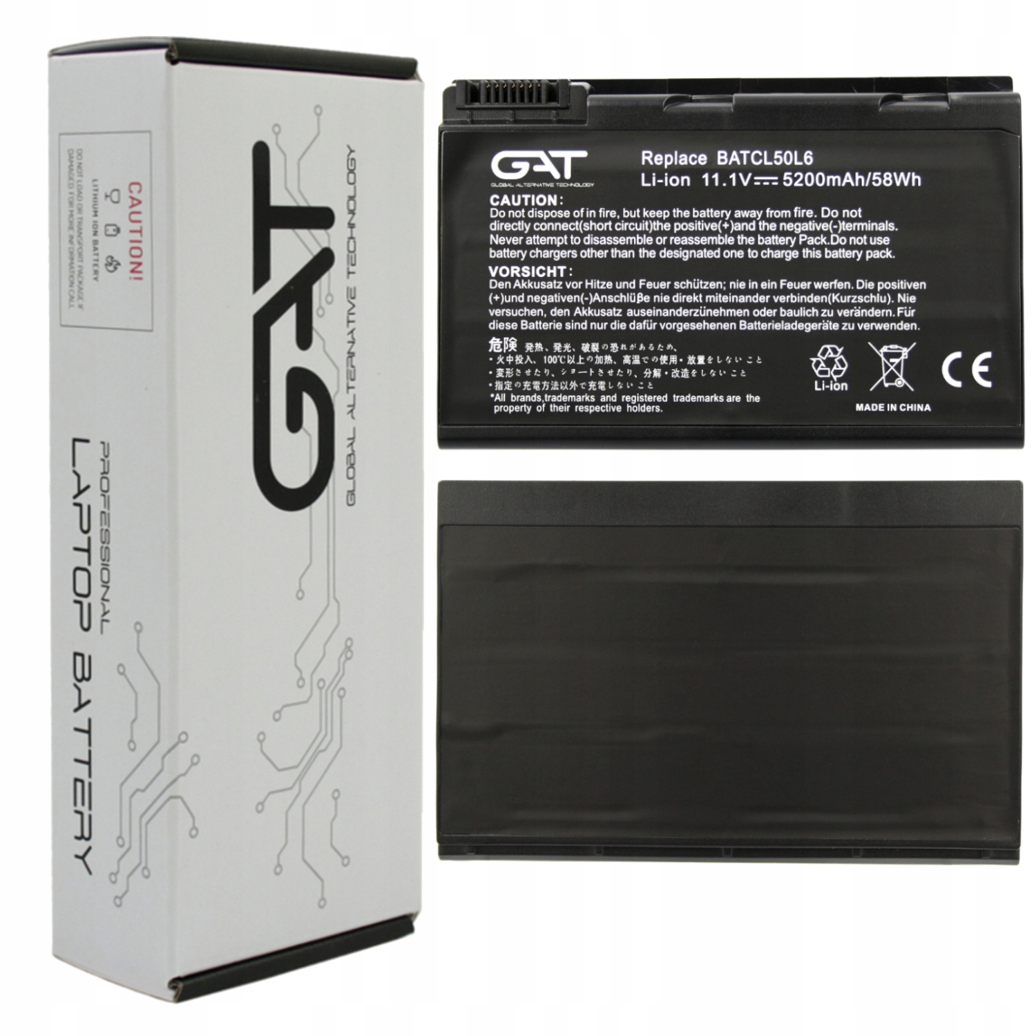 Batterie D'origine Acer SQU-525 SQU-519 Pour Aspire 5610, 5510, 5670, 5672
